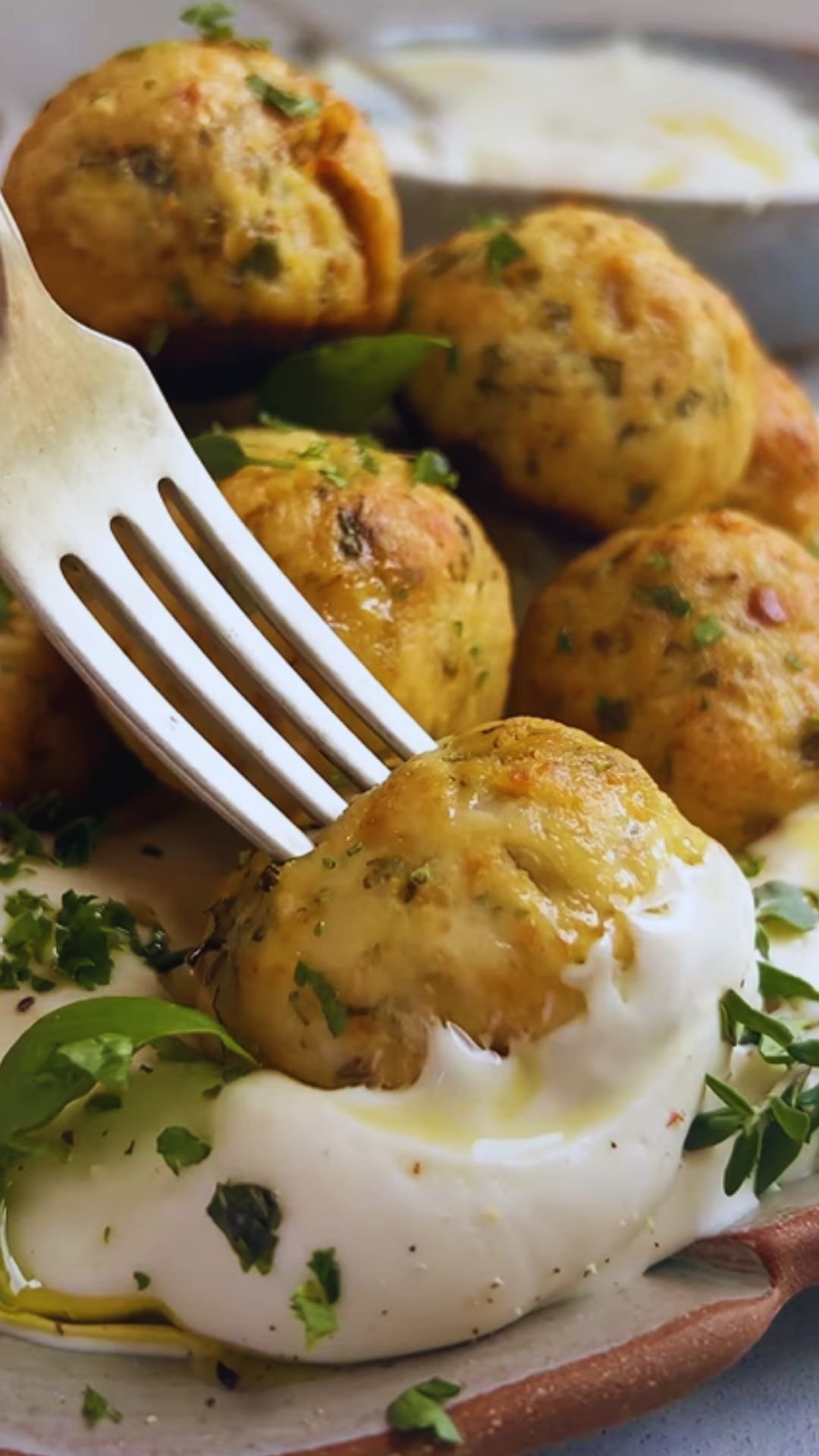 The BEST Greek Chicken Meatballs