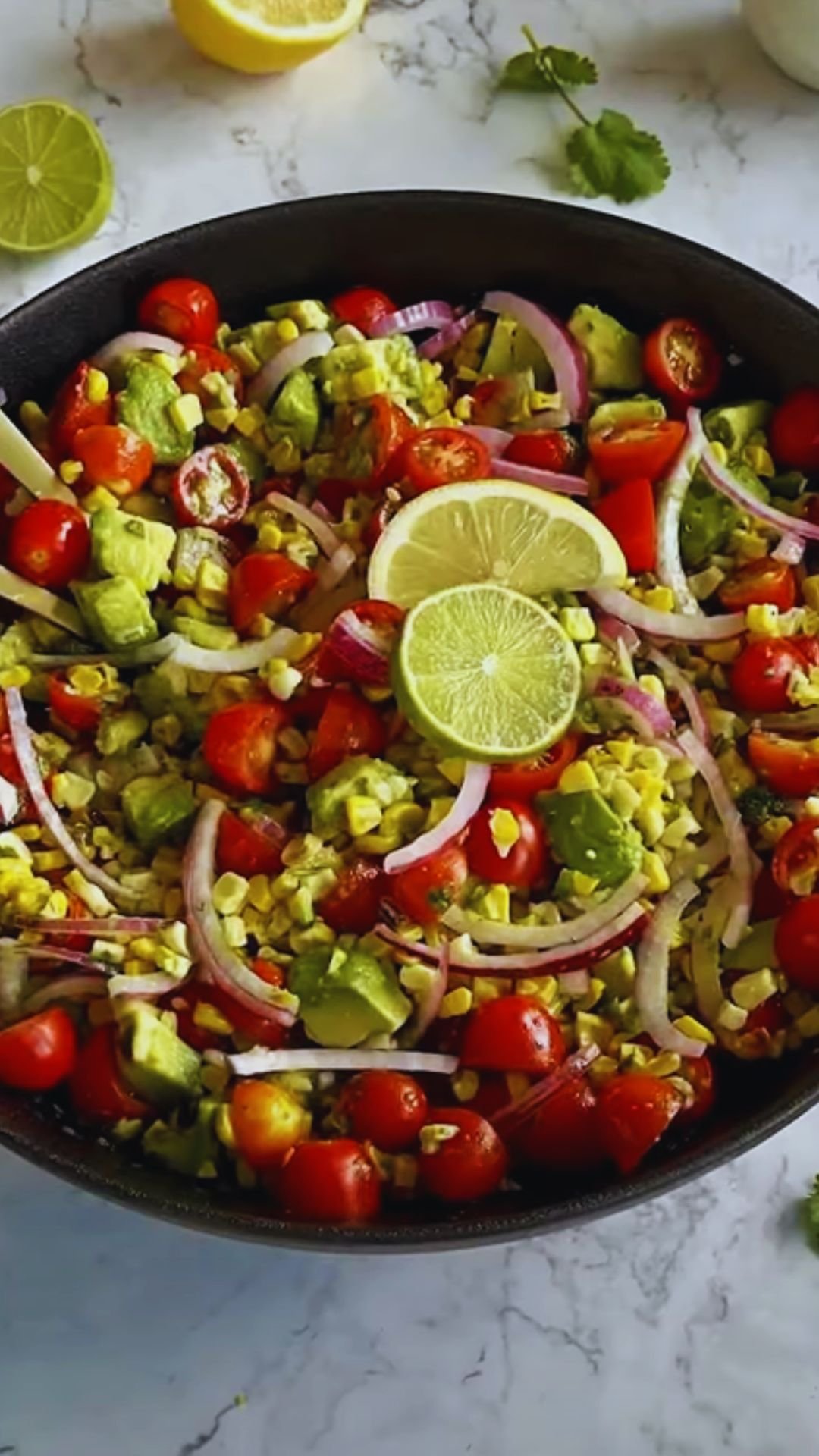 Sunshine in a Bowl: The Ultimate Shrimp Avocado Corn Salad with Summer Vinaigrette