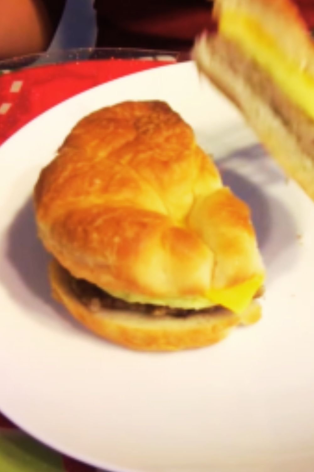 The Ultimate Sausage Egg and Cheese Croissant with Maple Dijon Sauce